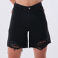 Charcoal Mid-Thigh Shorts