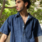 Raw denim Short sleeve shirt