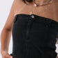 Charcoal Denim Corset