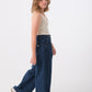 Dark Blue Wide Leg Jeans